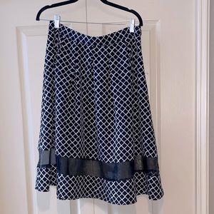 The Limited Brand Size 10 midi skirt with sheer panel!